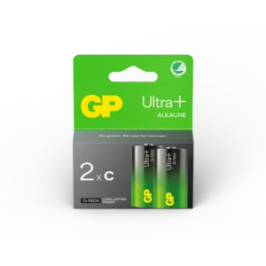 GP Ultra Plus C-batteri, 14AUP/LR14, 2-pakk