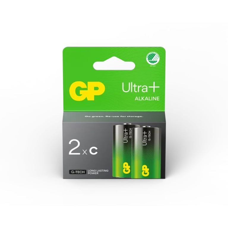 GP Ultra Plus C-batteri, 14AUP/LR14, 2-pakk