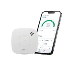 4G / GSM Røykvarsler med luftkvalitetsmåler og app