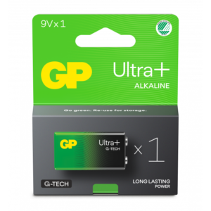 GP Ultra Plus Alkaline 9V-batteri