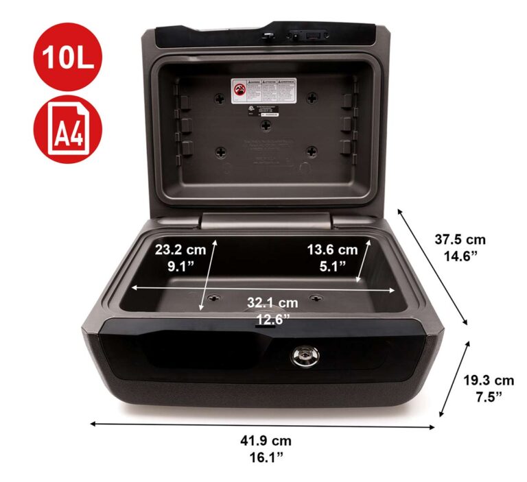 MasterLock LCFW30100 Brannsikker og vanntett A4 koffert - Bilde 10