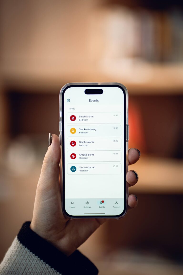 4G / GSM Røykvarsler med luftkvalitetsmåler og app - Bilde 5
