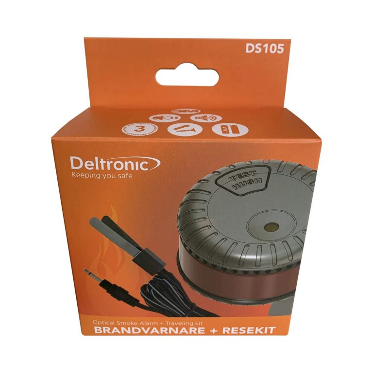 Deltronic DS105 – kompakt reiserøykvarsler med innbruddsalarm - Bilde 4