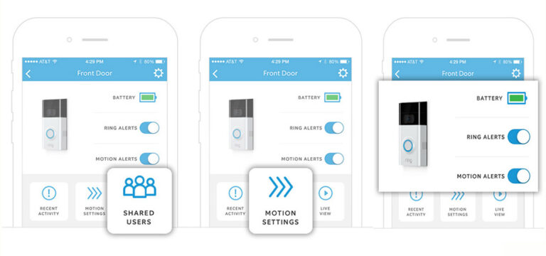 Ring video ringeklokke med app