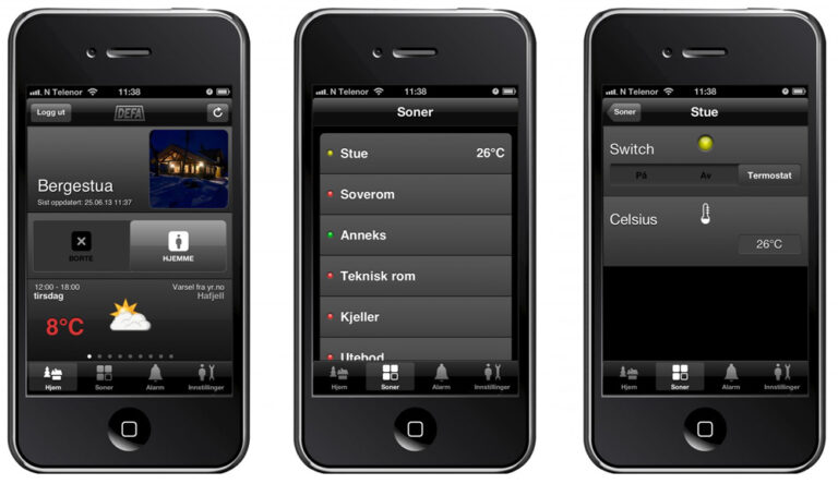Styr systemet via app på din smarttelefon