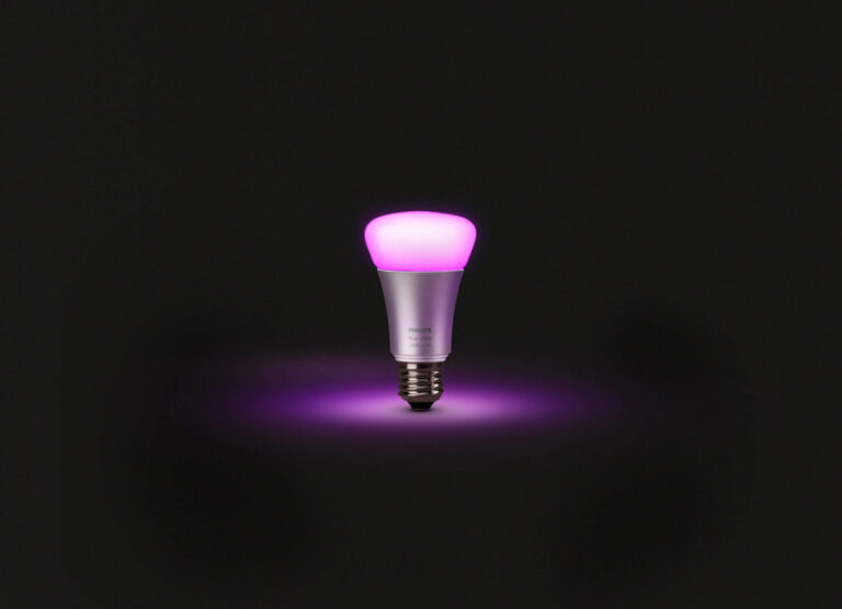 Farget Philips HUE pære