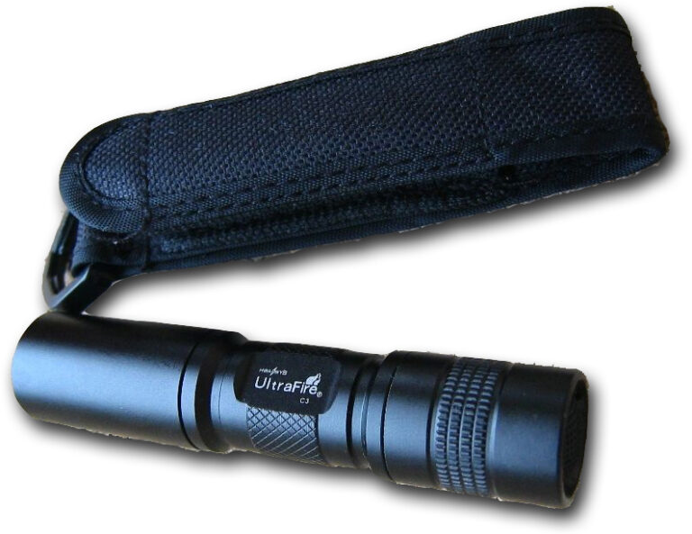 UltraFire C3 Cree 1 X AA m/hylster