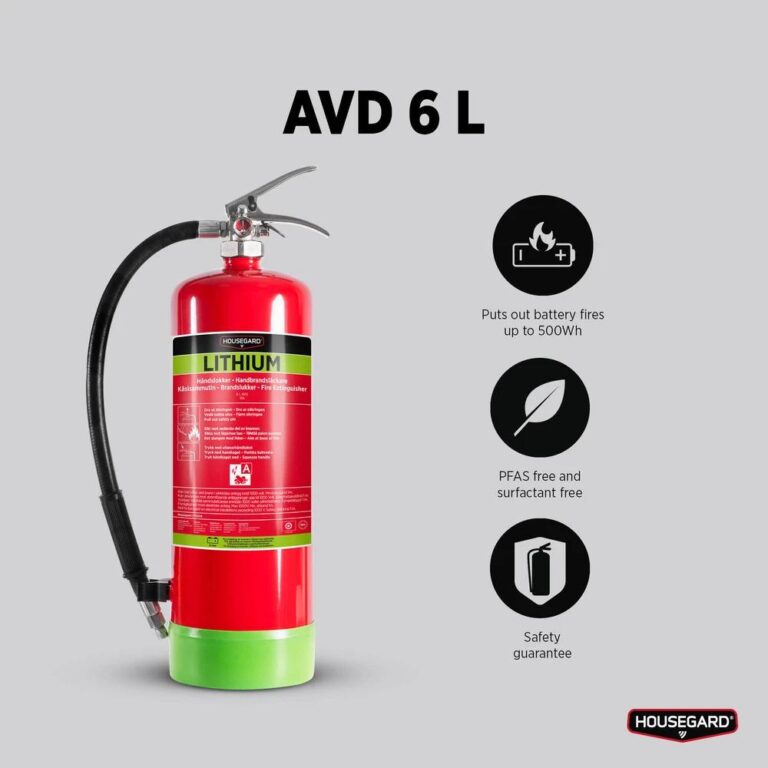 Housegard AVD lithium brannslokker 6L - Bilde 4