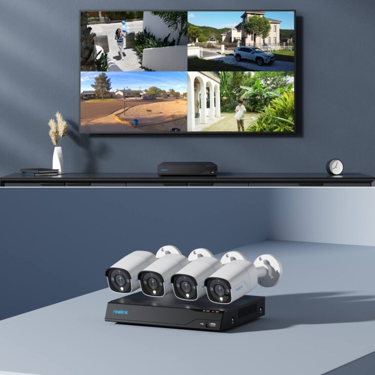 Smart AI kameraovervåkningspakke med 4 stk. 4K kameraer og opptaker - Bilde 4