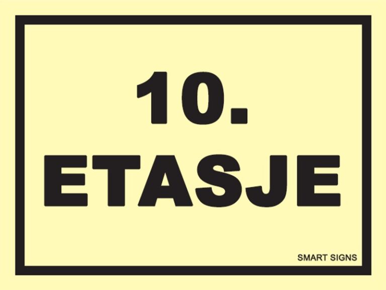 Etterlysende etasjeskilt 10. etasje