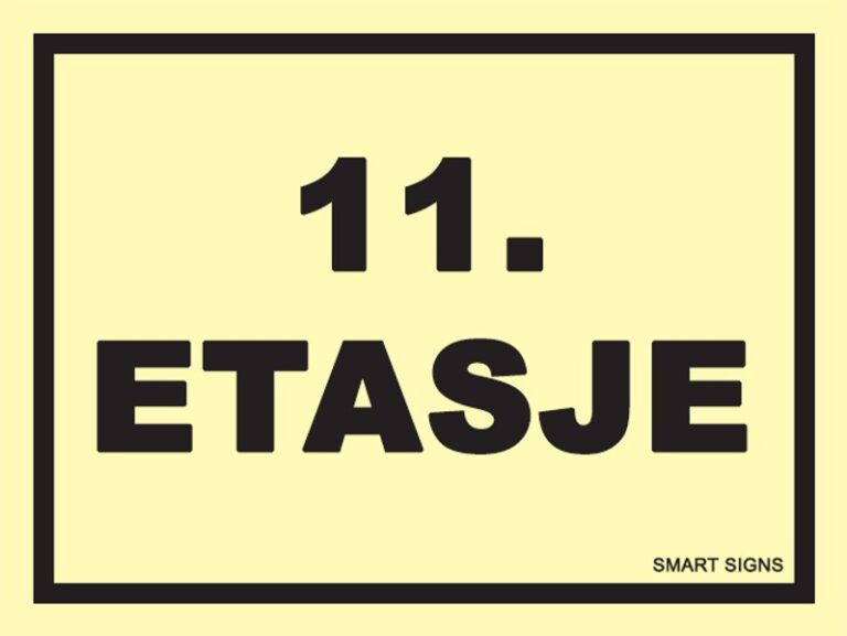 Etterlysende etasjeskilt 11. etasje