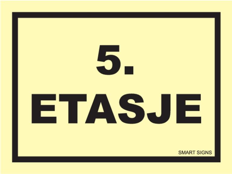 Etterlysende etasjeskilt 5. etasje