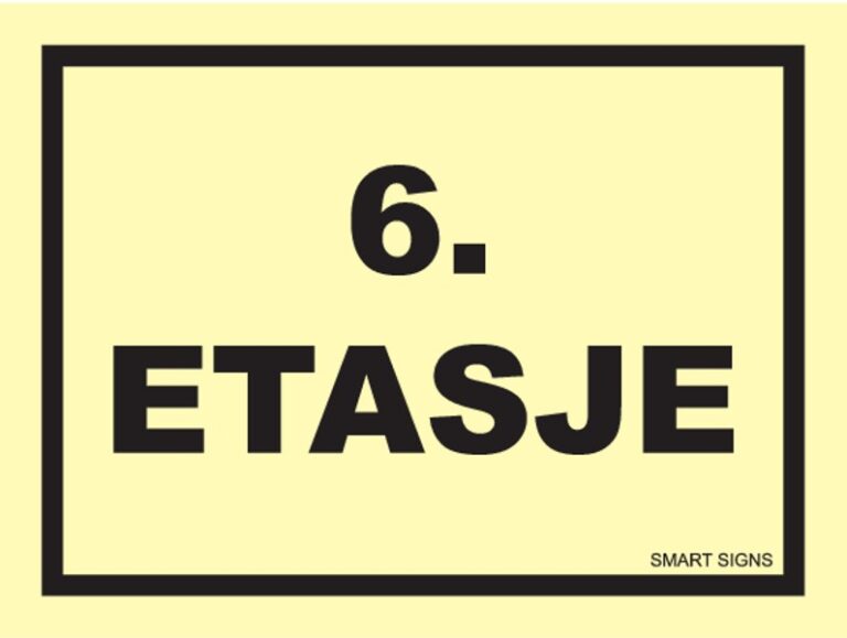 Etterlysende etasjeskilt 6. etasje