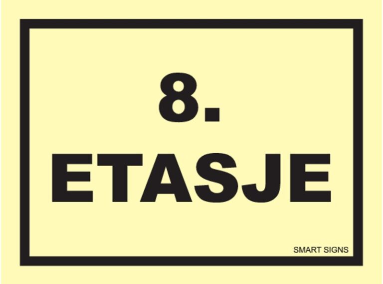 Etterlysende etasjeskilt 8. etasje