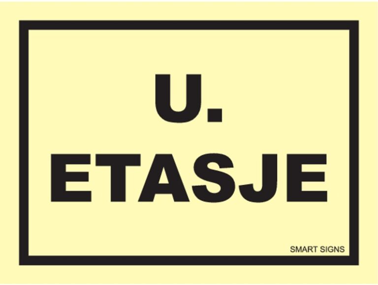 Etterlysende etasjeskilt i U. etasje
