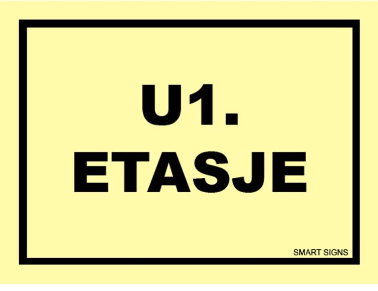 Etterlysende etasjeskilt i U1. etasje