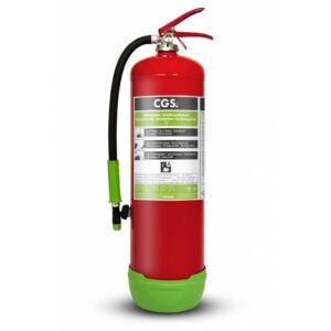 9 liter brannslokker LITHEX egnet for bruk mot branner i litiumion-batterier, faste metaller og som brennbegrensning.