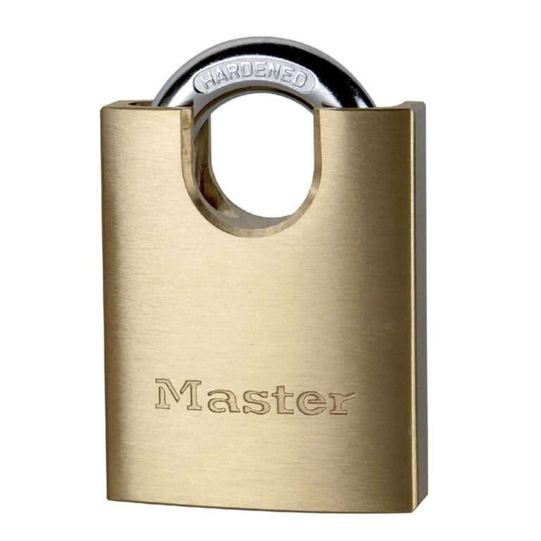 Masterlock 2250E solid hengelås med beskyttet låsebøyle