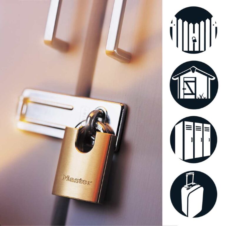 Masterlock 2250E solid hengelås med beskyttet låsebøyle - Bilde 2