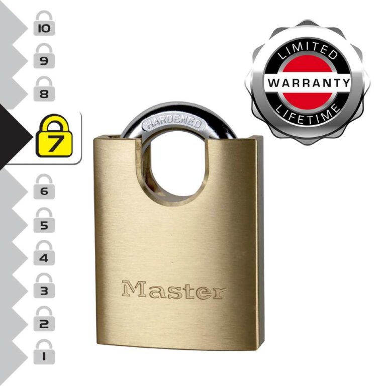 Masterlock 2250E solid hengelås med beskyttet låsebøyle - Bilde 3