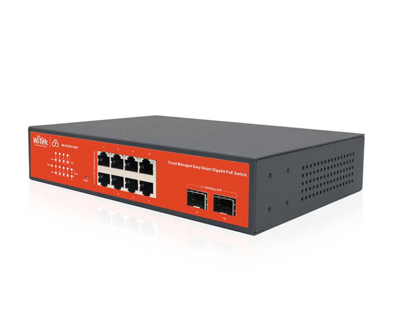 Managed PoE Switch med 8 PoE porter