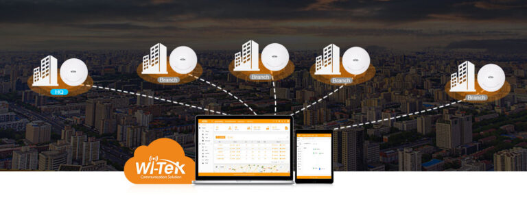 Kan enkelt styres via Wi-Tek Cloud