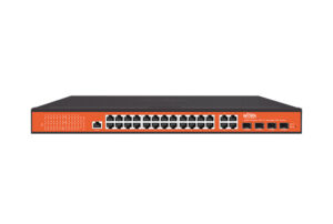 Managed PoE Switch med 24 porter