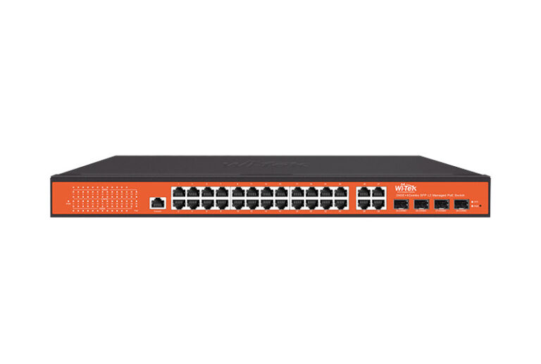 Managed PoE Switch med 24 porter