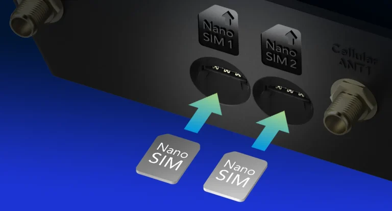 5G router med plass til to simkort