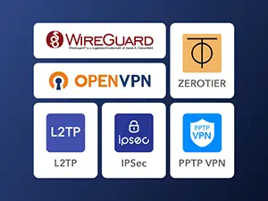 Alt av VPN innstillinger