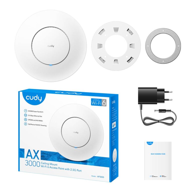 Cudy AP3000 WiFi 6 aksesspunkt I Gigabit I PoE I Mesh I AX3000 I 2402Mbps - Bilde 12