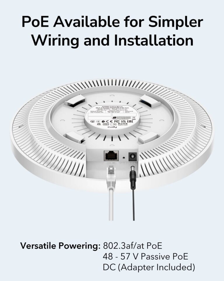 Cudy AP3000 WiFi 6 aksesspunkt I Gigabit I PoE I Mesh I AX3000 I 2402Mbps - Bilde 3