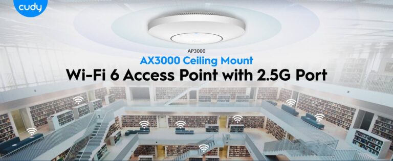 Cudy AP3000 WiFi 6 aksesspunkt I Gigabit I PoE I Mesh I AX3000 I 2402Mbps - Bilde 2