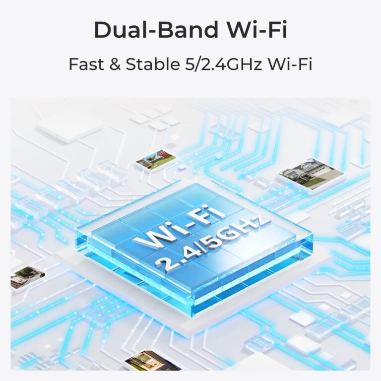 Kan kobles til både 2,4 og 5 Ghz WiFi