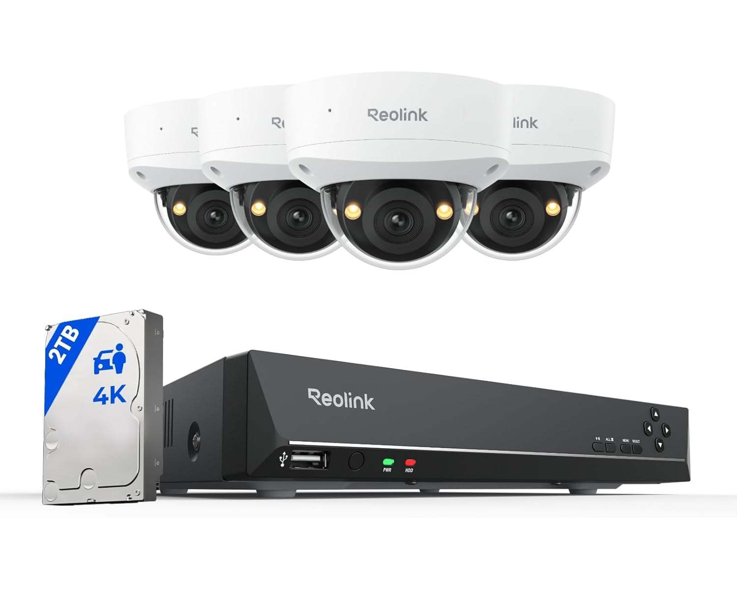 RLK8-843V4 Smart 4K kamerasystem med 5X Zoom