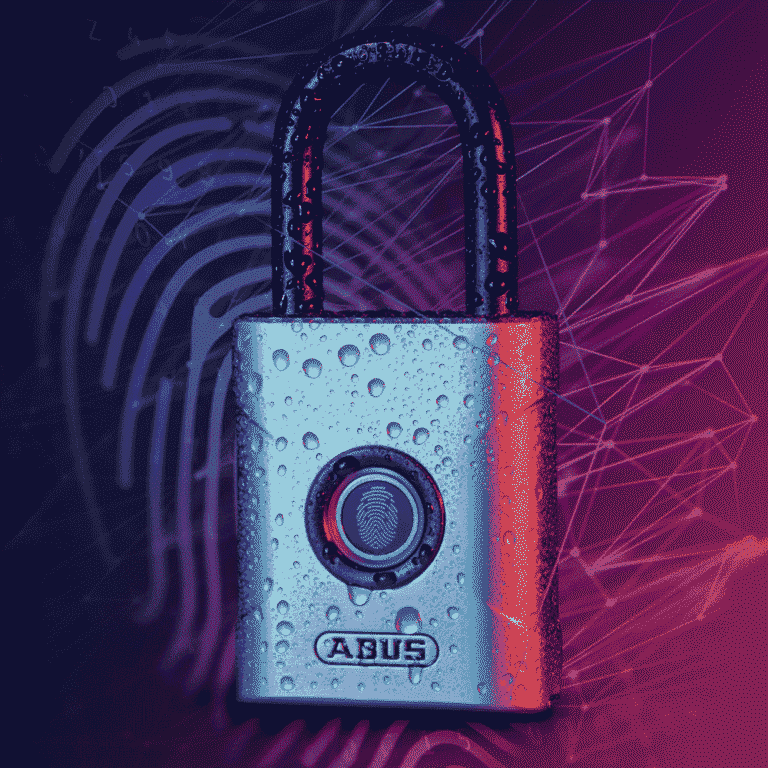 abus touch 57 fingeravtrykk hengelås
