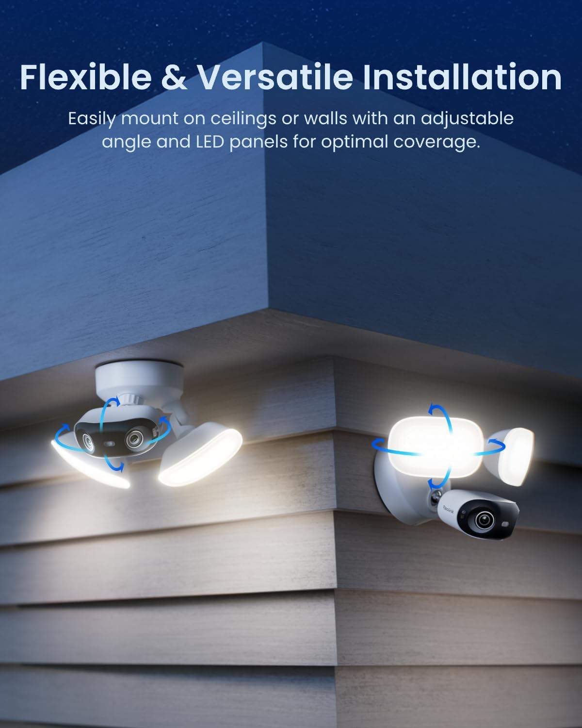 Reolink Elite Floodlight WiFi 4K 180° overvåkingskamera med lyskaster - Bilde 4