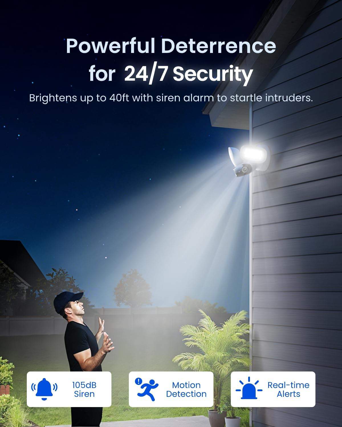 Reolink Elite Floodlight WiFi 4K 180° overvåkingskamera med lyskaster - Bilde 3