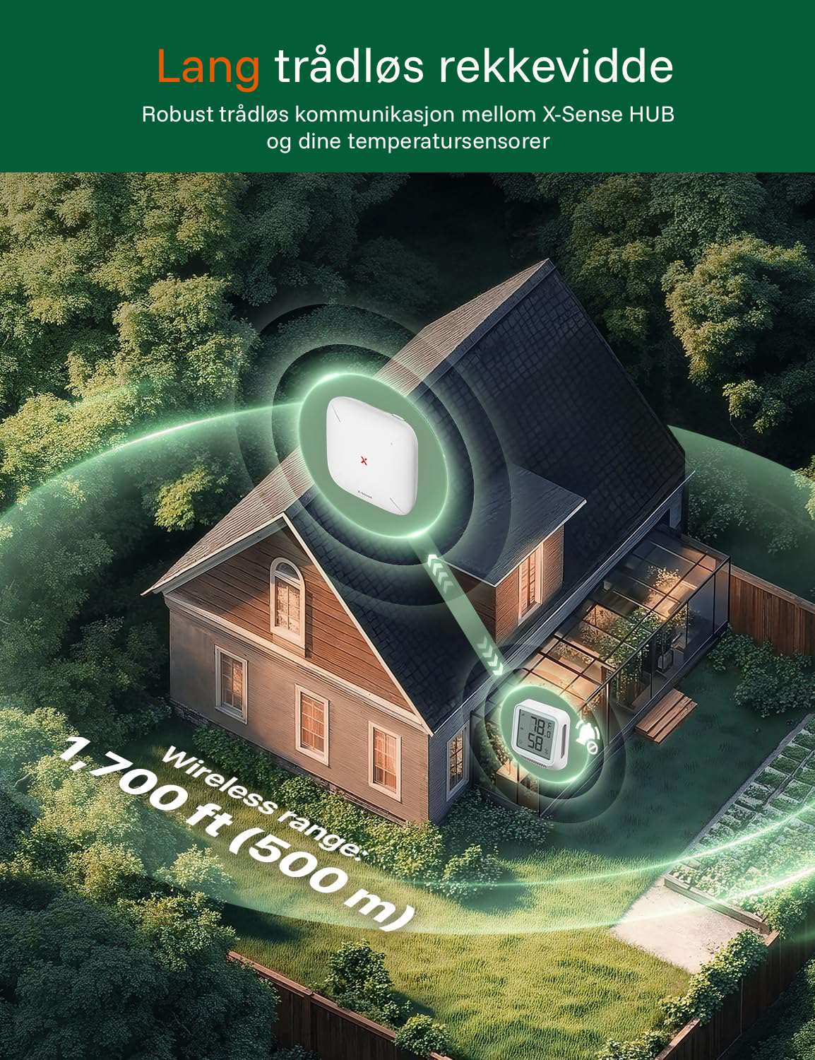 X-Sense STH0A Smart temperatursensor og fuktighetsmåler med display - Bilde 6