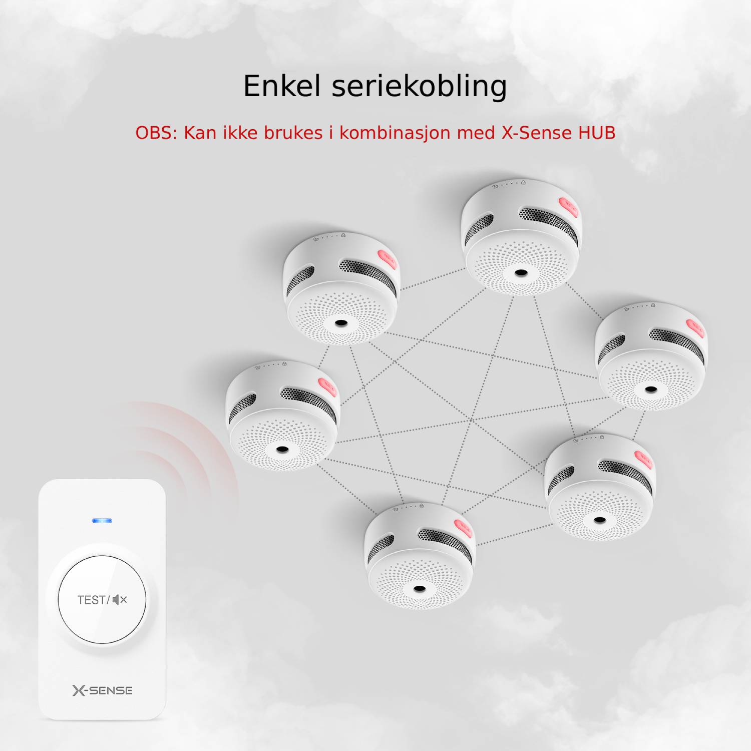 X-Sense RC01-Pro røykvarsler fjernkontroll - Bilde 2