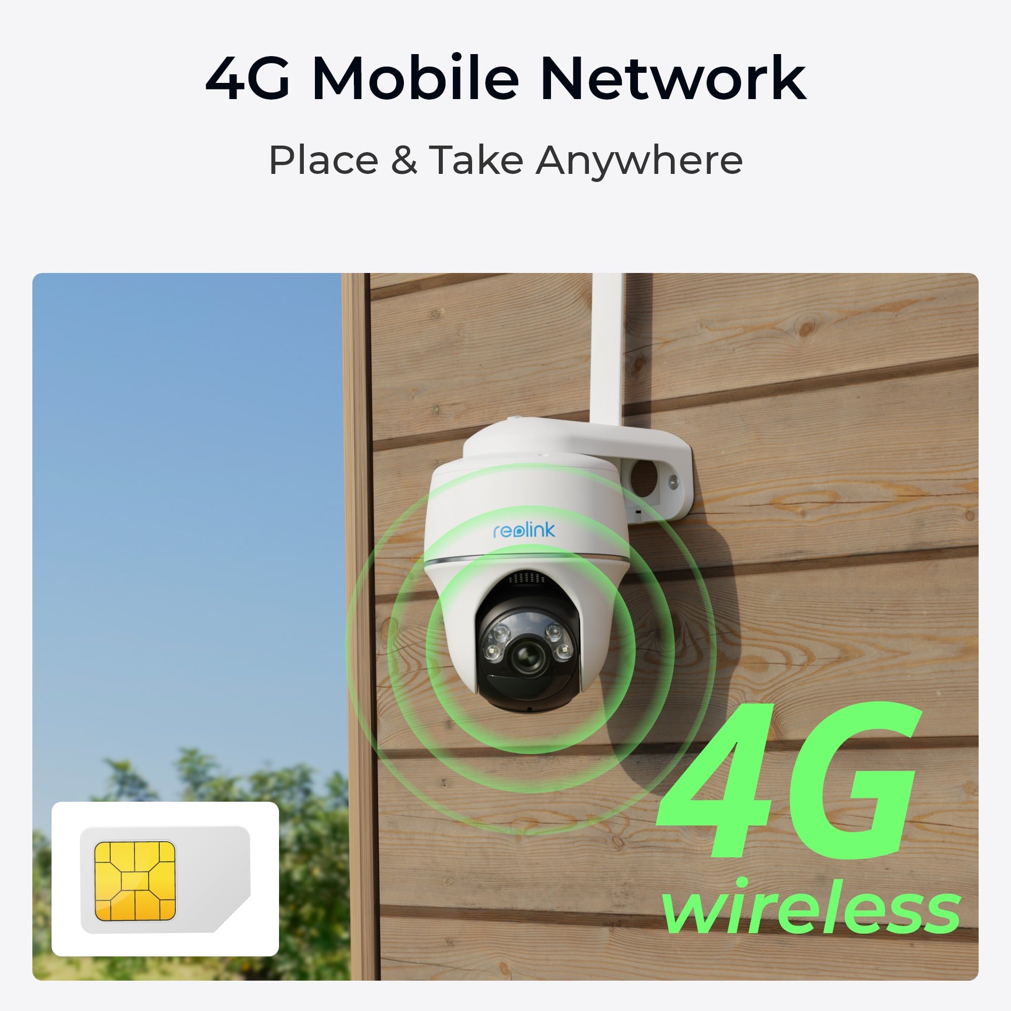 4G Utendørs overvåkningskamera med Pan&Tilt og batteri - Bilde 4