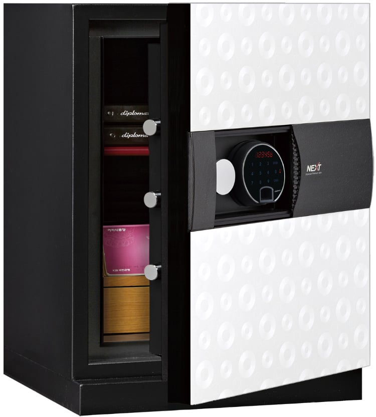 Premium brannsafe i hvit design