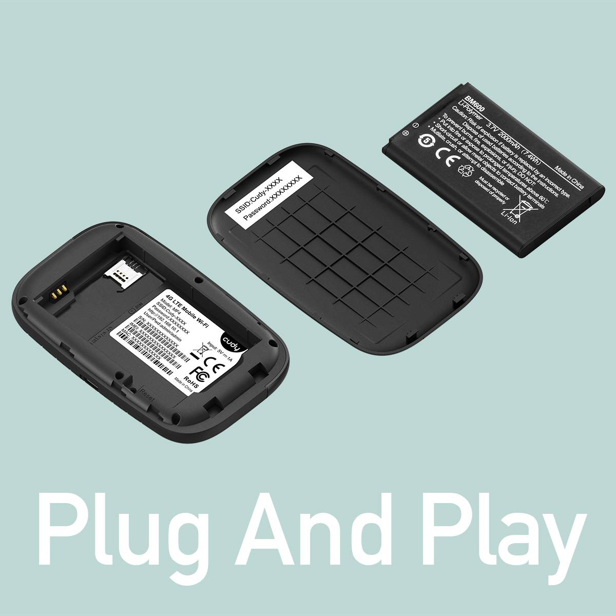 Batteridrevet 4G ruter med WiFi - Cudy MF4 - Bilde 8