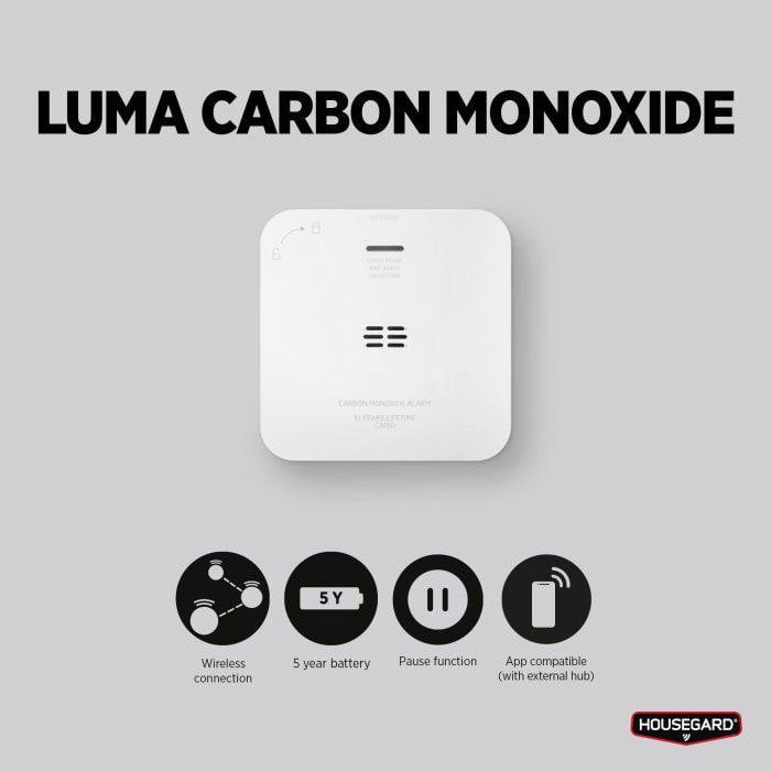 Luma Housegard karbonmonoksidvarsler med 5 års batteri