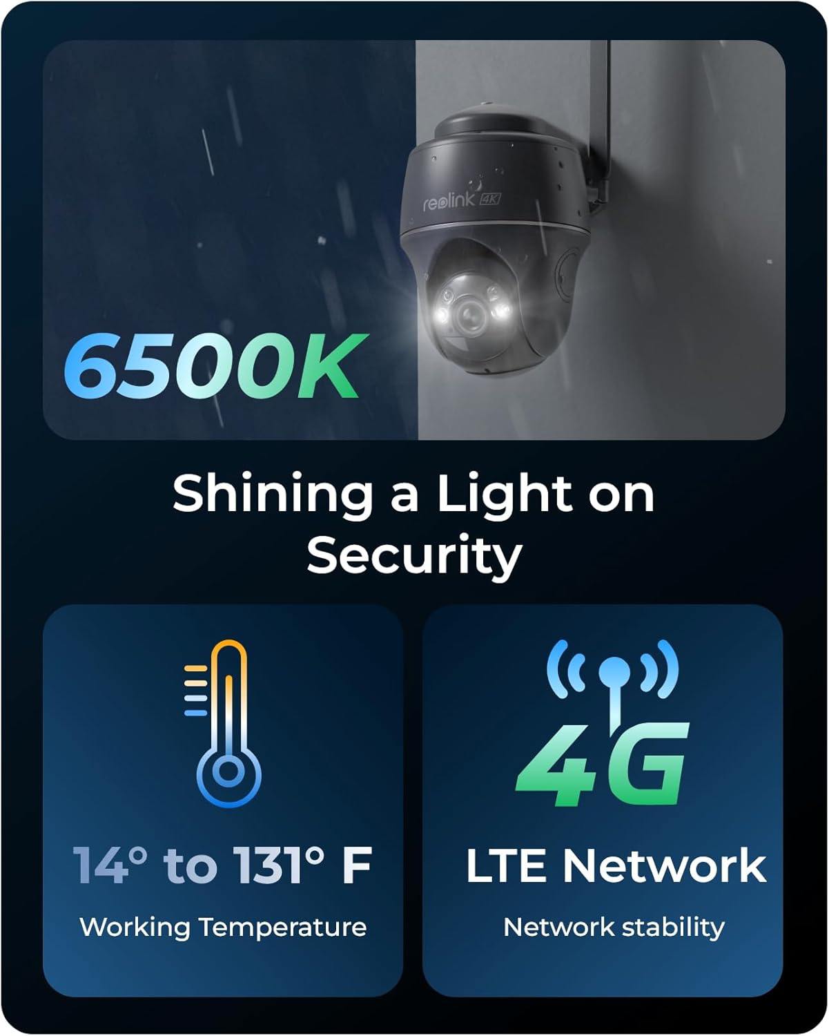 Reolink GO PT ULTRA Grey 4G batteri kamera - Bilde 4