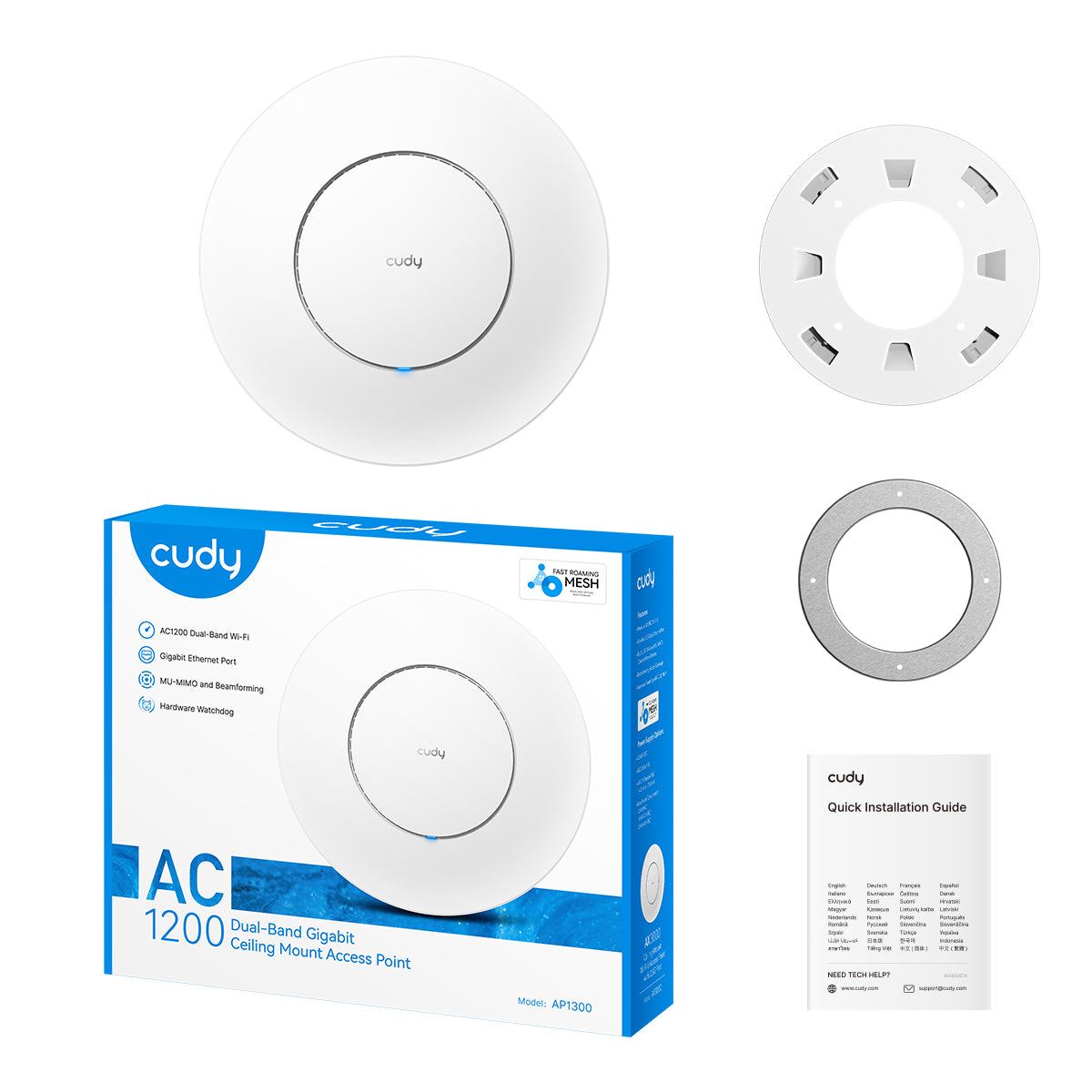 Cudy AP1300 Gigabit PoE aksesspunkt - Bilde 4