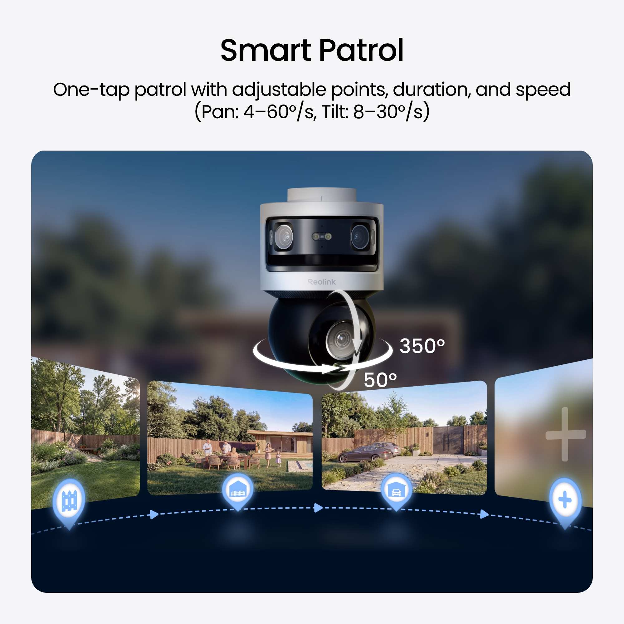 Reolink OMVI 3i PoE 180° Panorama Pan-Tilt PoE overvåkingskamera - Bilde 11